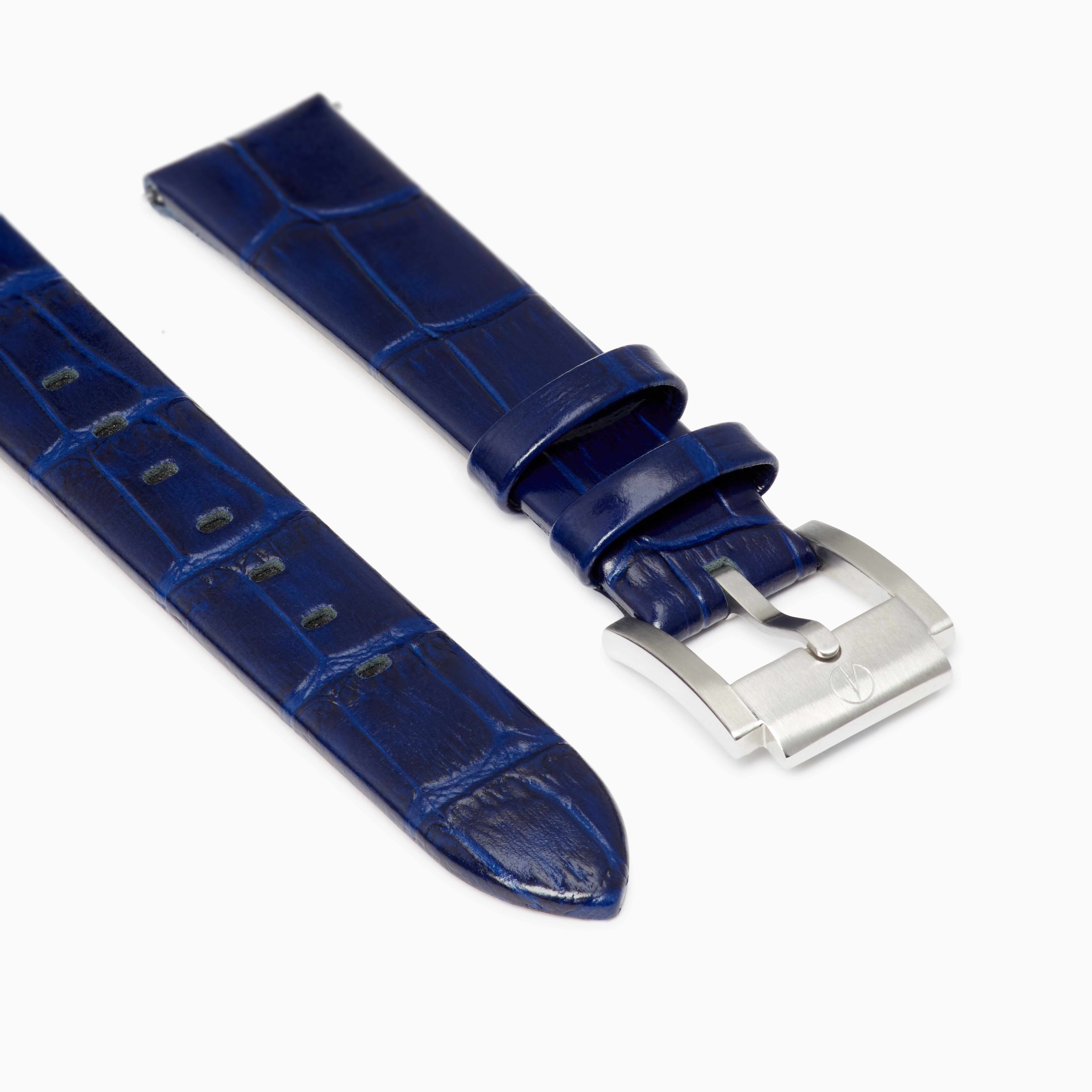 Origin Navy Leather 18mm Strap
